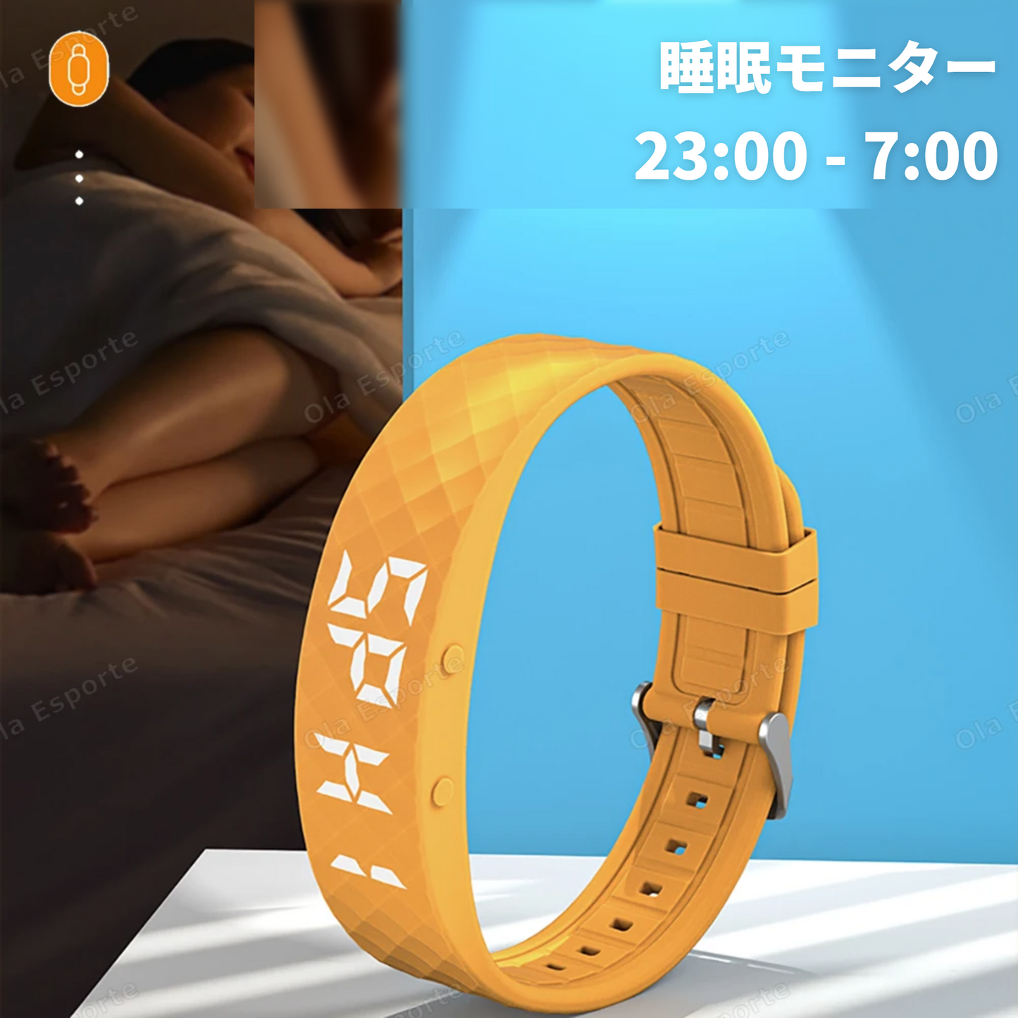 【振動】アラーム搭載スマートウォッチ 生活防水 最大45日稼働